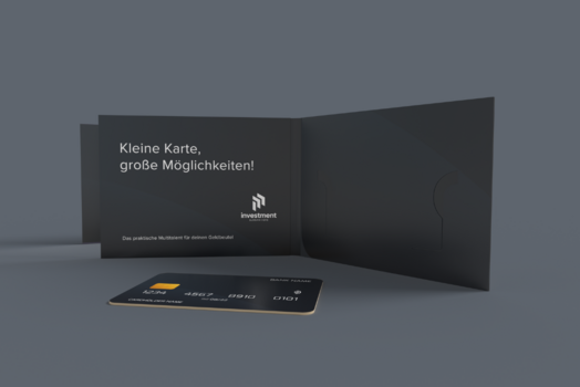 Kartenhalter aus Karton