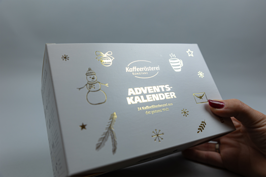 Kaffee Adventskalender mit Veredelung