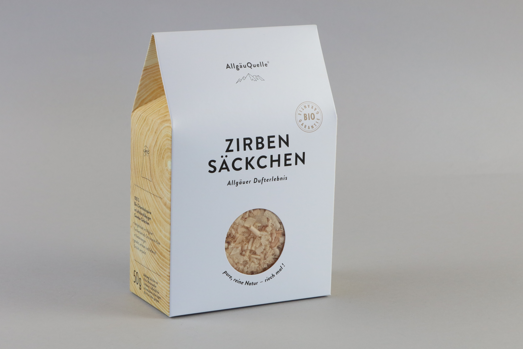 Verpackung mit Logo Beutelschachtel