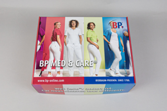 individuell bedruckte Versandverpackung