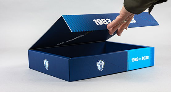 Magnetschachtel für hochwertige Textilien