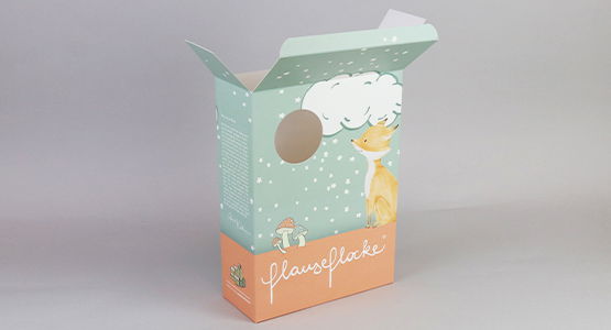 Textilverpackung mit Sichtfenster