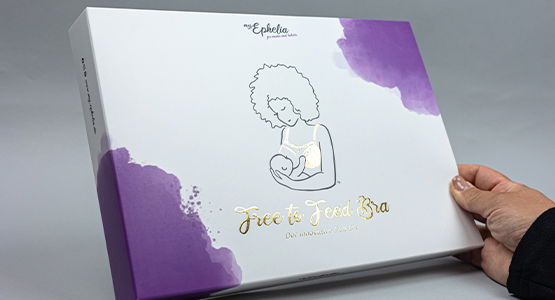 Bedruckte und veredelte Produktverpackung