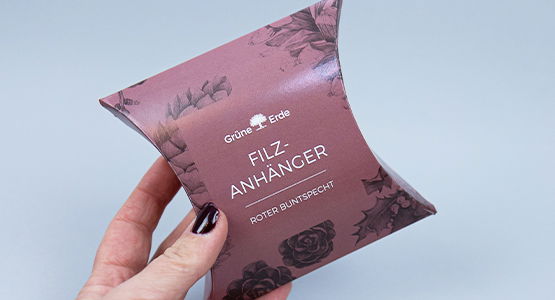 Kissenverpackung nach Maß mit individueller Bedruckung
