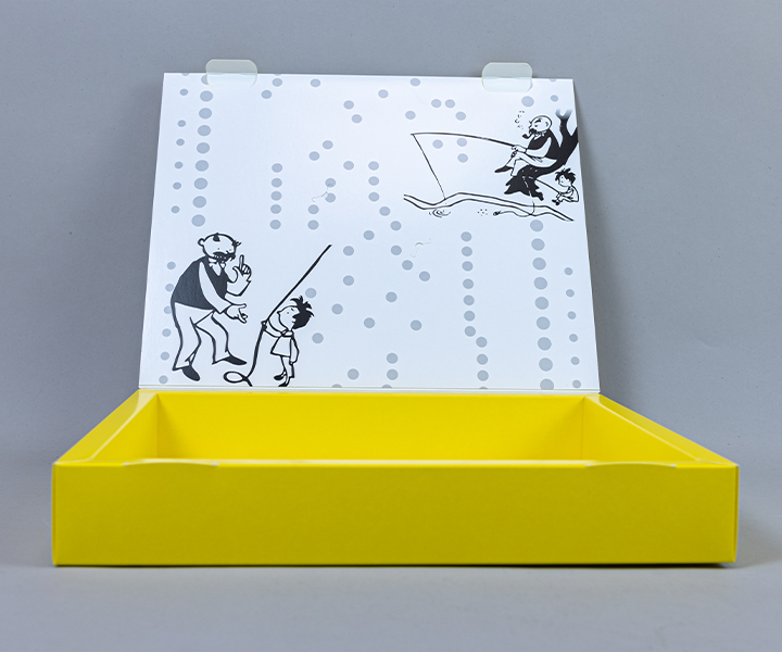 Bunt bedruckte Onboarding Box